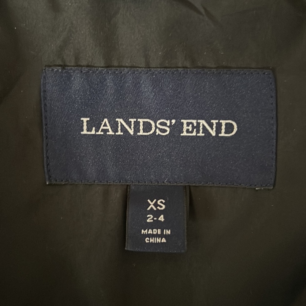 Lands’End Black Down Maxi Coat Sz XS - Picture 2 of 14